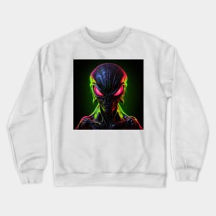 Alien Neon Art 3 Crewneck Sweatshirt